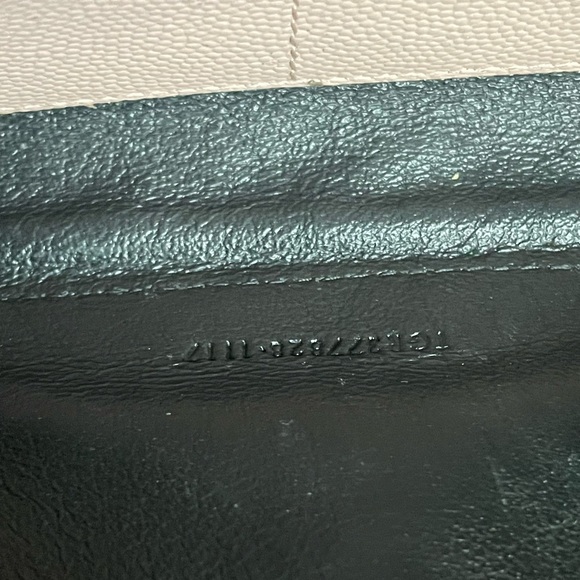 YSL wallet on Chain CASSANDRE SAINT LAURENT MATELASSÉ CHAIN mono grain p… - Picture 5 of 16